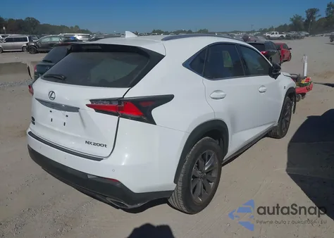 2016 Lexus Nx 200T F Sport z USA, uszkodzony, nr VIN JTJBARBZ1G2078305